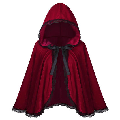 Dramatic Hooded Lace Cape