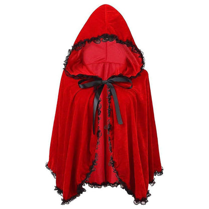 Dramatic Hooded Lace Cape