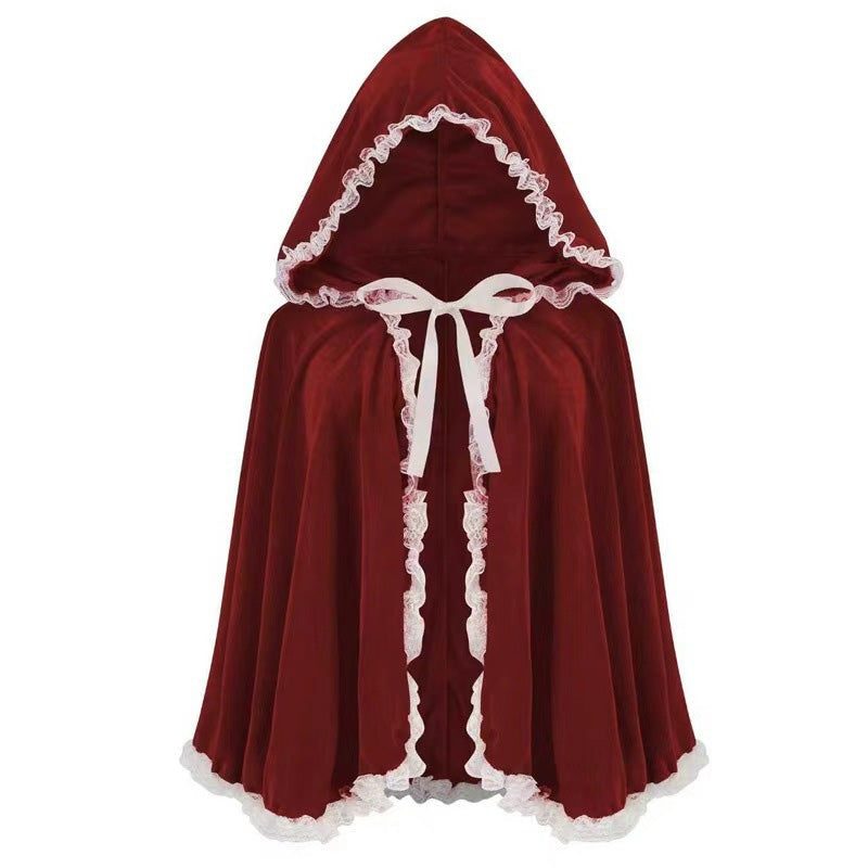 Dramatic Hooded Lace Cape