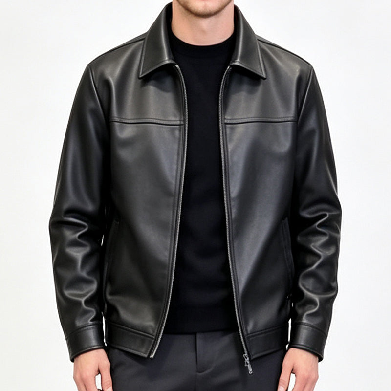 Refined Urban Leather Jacket