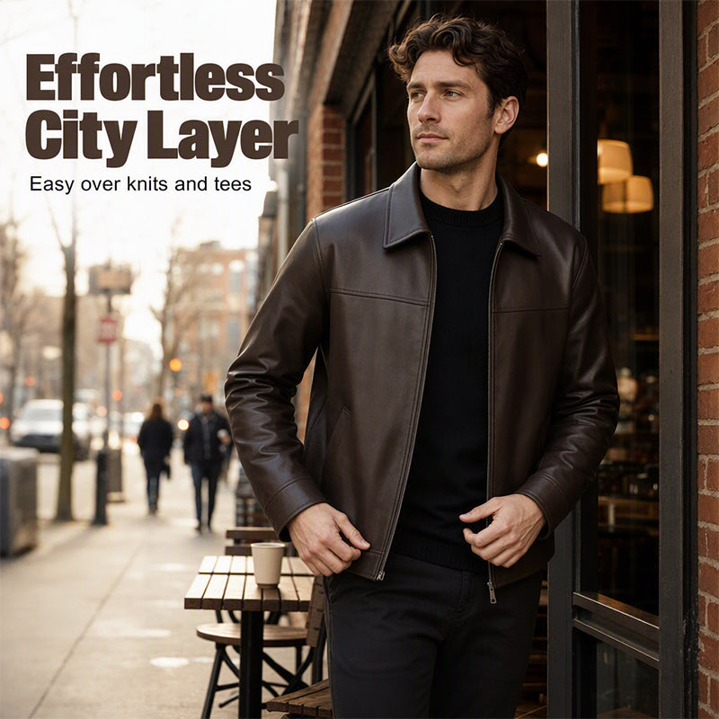 Refined Urban Leather Jacket