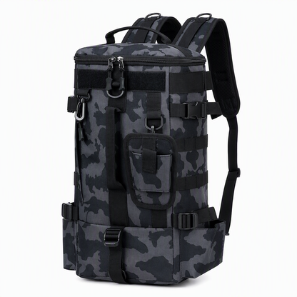 ⌛Limited-Time Offer-Men's Outdoor Fishing Backpack Large Capacity Multi-functional Travel Bag with Rod Holder Lure Tackle Bag