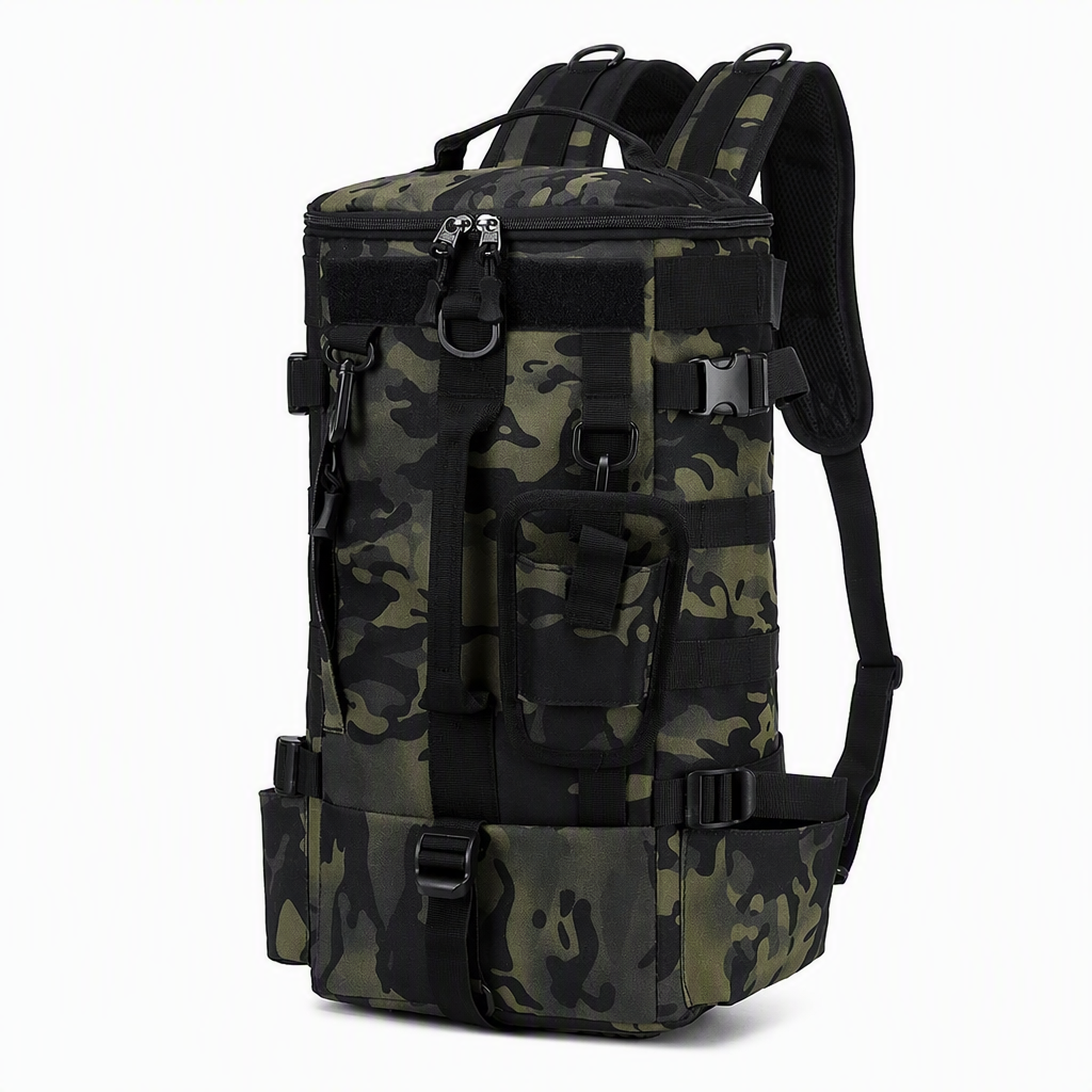⌛Limited-Time Offer-Men's Outdoor Fishing Backpack Large Capacity Multi-functional Travel Bag with Rod Holder Lure Tackle Bag