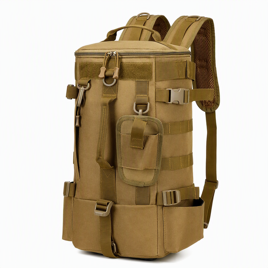 ⌛Limited-Time Offer-Men's Outdoor Fishing Backpack Large Capacity Multi-functional Travel Bag with Rod Holder Lure Tackle Bag