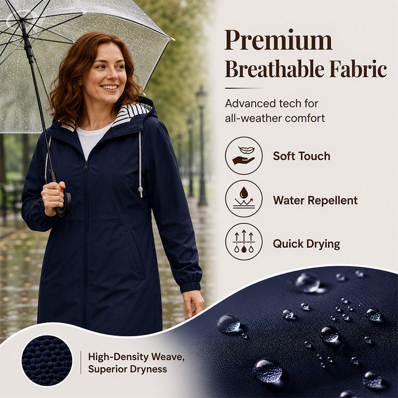 🌧️ Ready When the Weather Turns | Women's Waterproof Hooded Outdoor Jacket