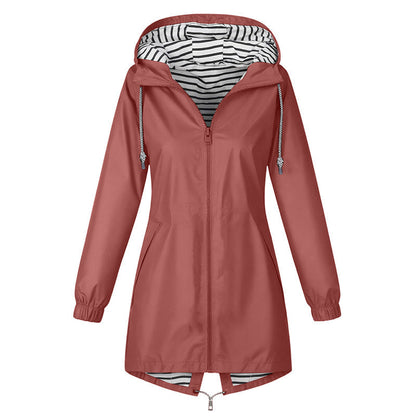 🌧️ Ready When the Weather Turns | Women's Waterproof Hooded Outdoor Jacket