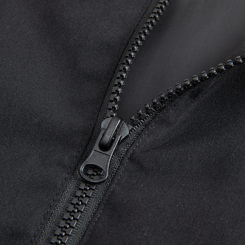 Men's Mid-Length Hooded Windbreaker Trench