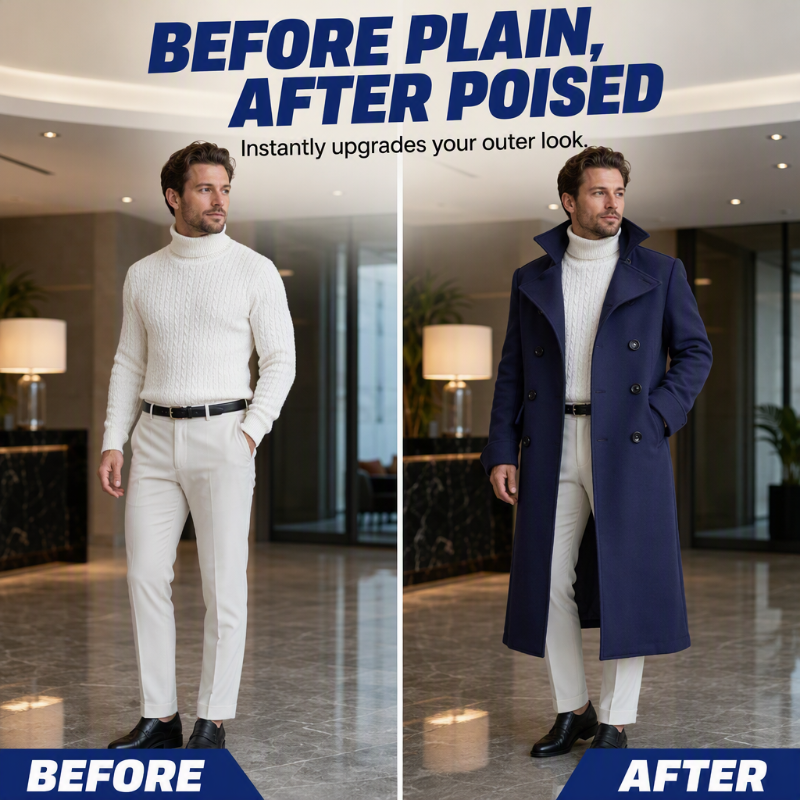 🧥 ✨ Men's Elegant Refined Warmth Overcoat