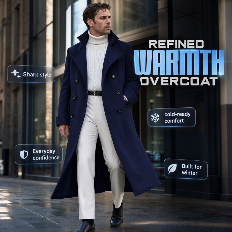 🧥 ✨ Men's Elegant Refined Warmth Overcoat