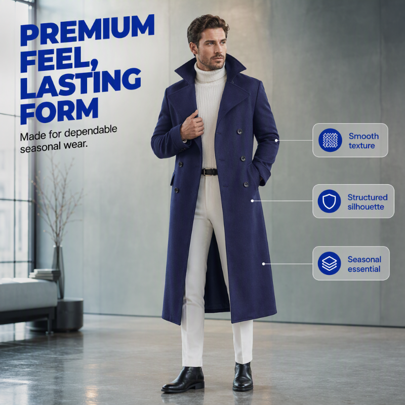 🧥 ✨ Men's Elegant Refined Warmth Overcoat