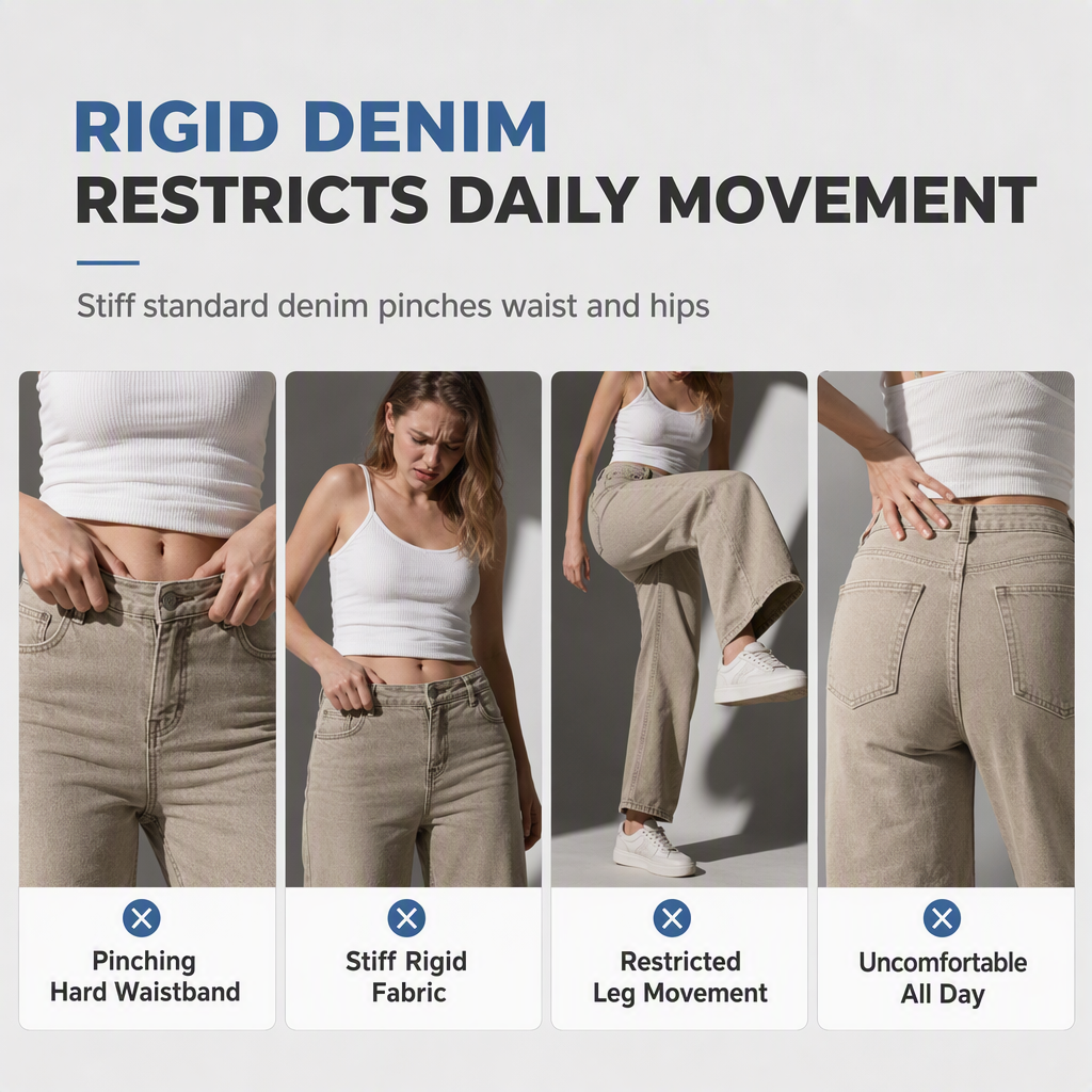 👖 LIMITED-TIME 50% OFF! ✨Women's Casual Loose Fit Wide Leg Denim Jeans