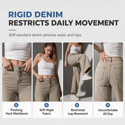 👖 LIMITED-TIME 50% OFF! ✨Women's Casual Loose Fit Wide Leg Denim Jeans