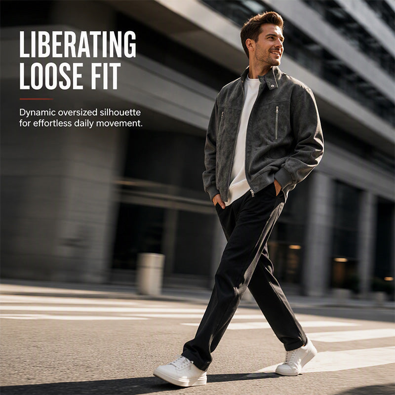Men's Retro Stand Collar Bomber Jacket