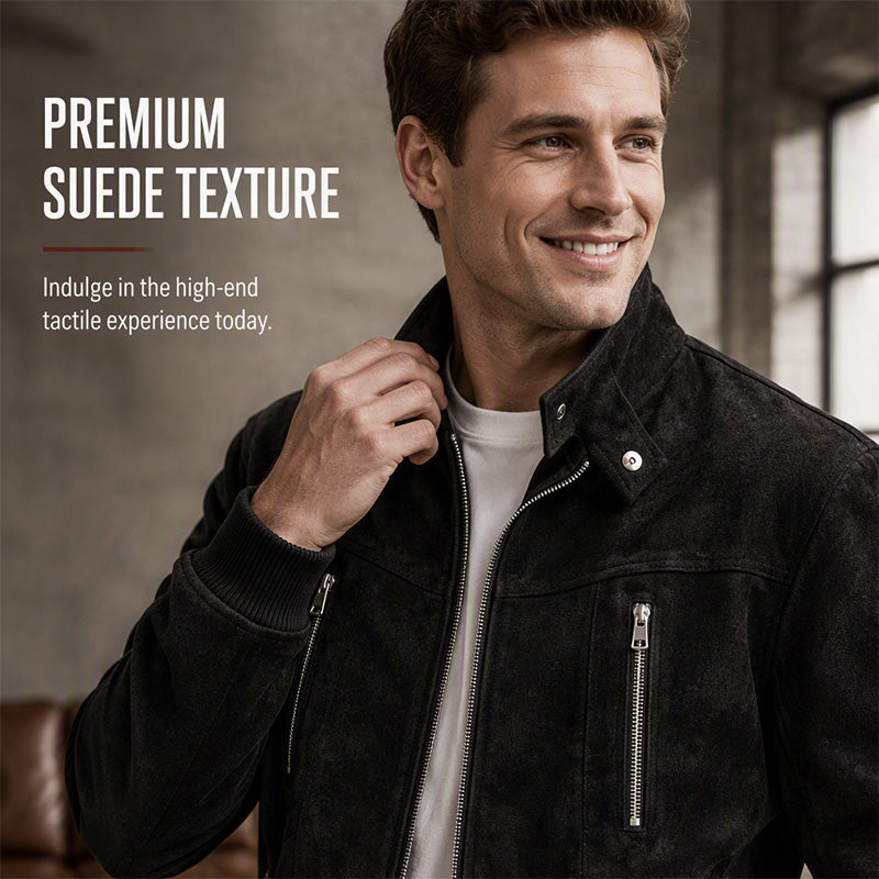 Men's Retro Stand Collar Bomber Jacket