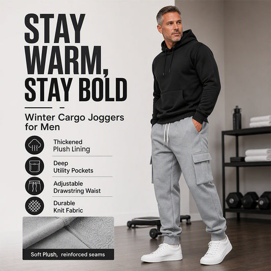 👖 LIMITED-TIME 50% OFF! ✨Men's Loose Cargo Joggers with Drawstring