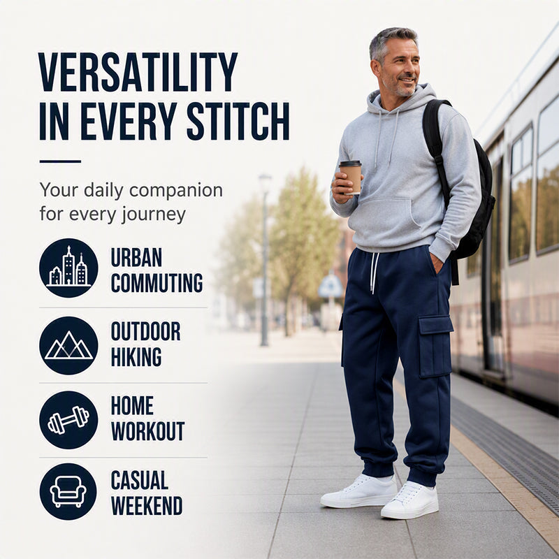 👖 LIMITED-TIME 50% OFF! ✨Men's Loose Cargo Joggers with Drawstring