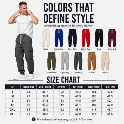 👖 LIMITED-TIME 50% OFF! ✨Men's Loose Cargo Joggers with Drawstring