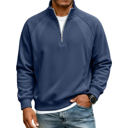 Men's Casual Warm Half-Zip Sweatshirt