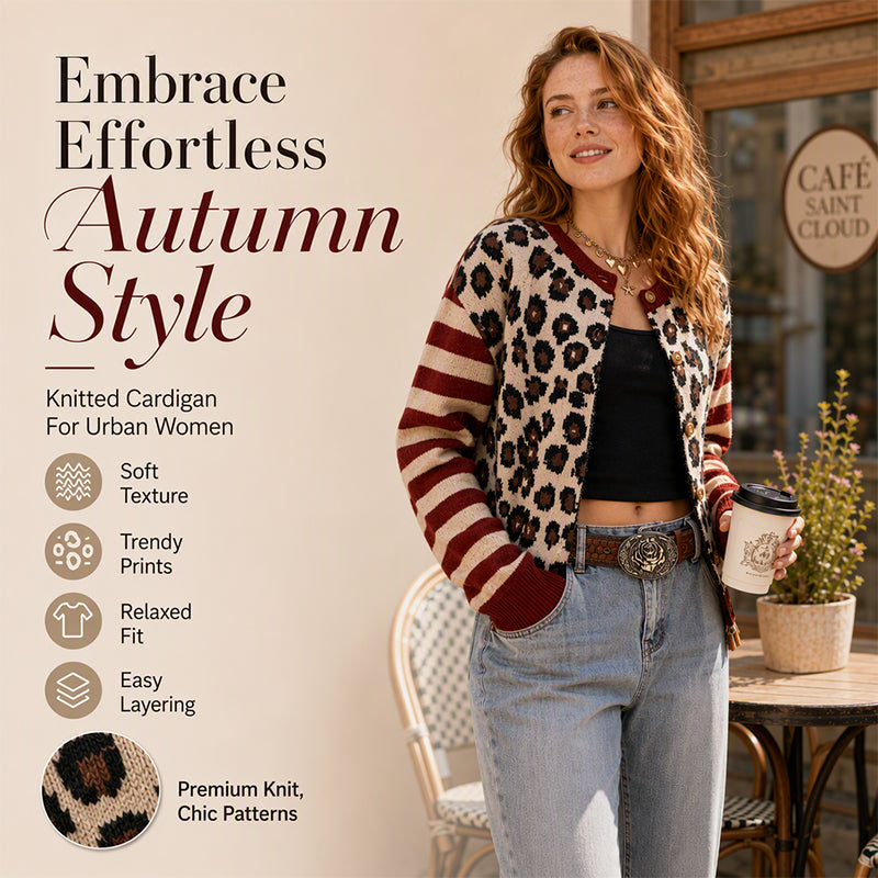 🐆 Statement Print, Cozy Layers | Women's Leopard Print Cardigan ⚡ Free Shipping