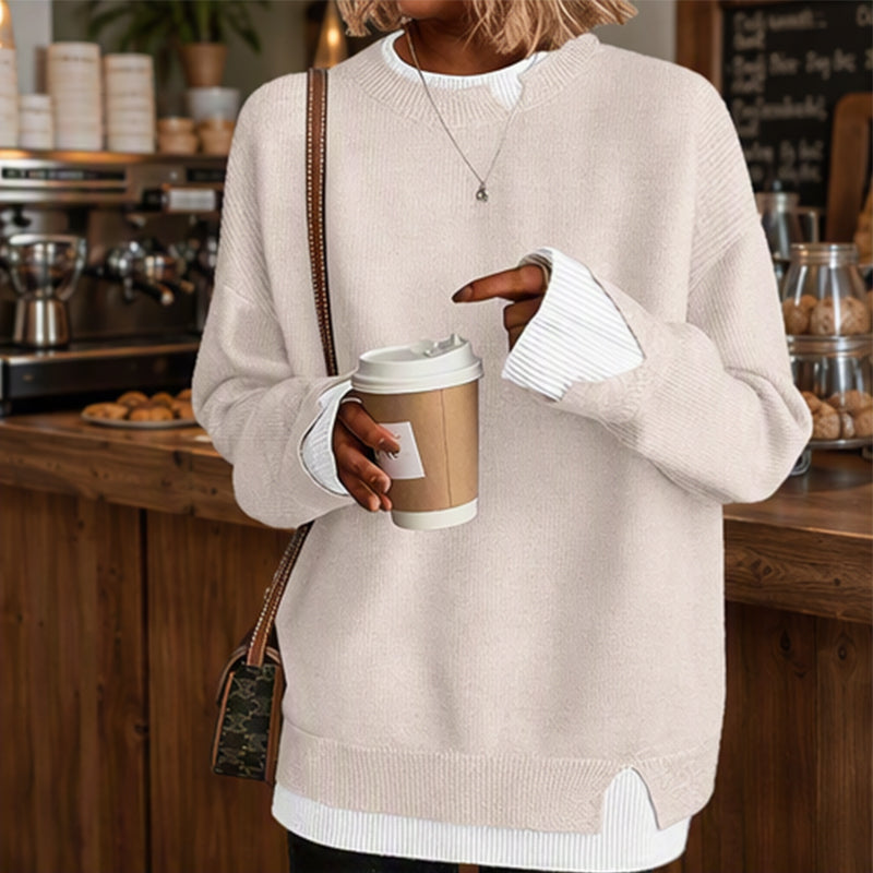 Women’s Mock Two Piece Knit Sweater