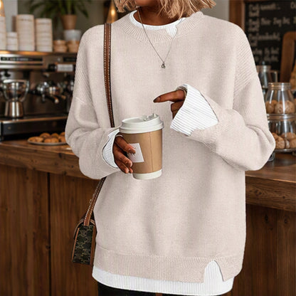 Women’s Mock Two Piece Knit Sweater