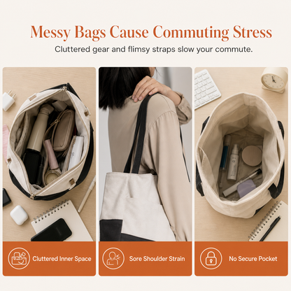 👜 More Space, Less Clutter | Women's Quilted 3-Way Shoulder Bag