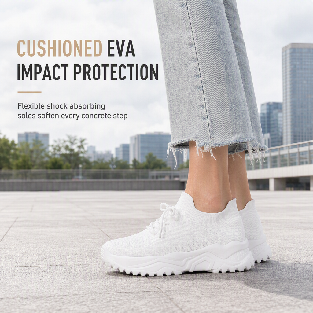 👟 Slip On & Go, All-Day Ease | Women's Breathable Cushioned Sneakers