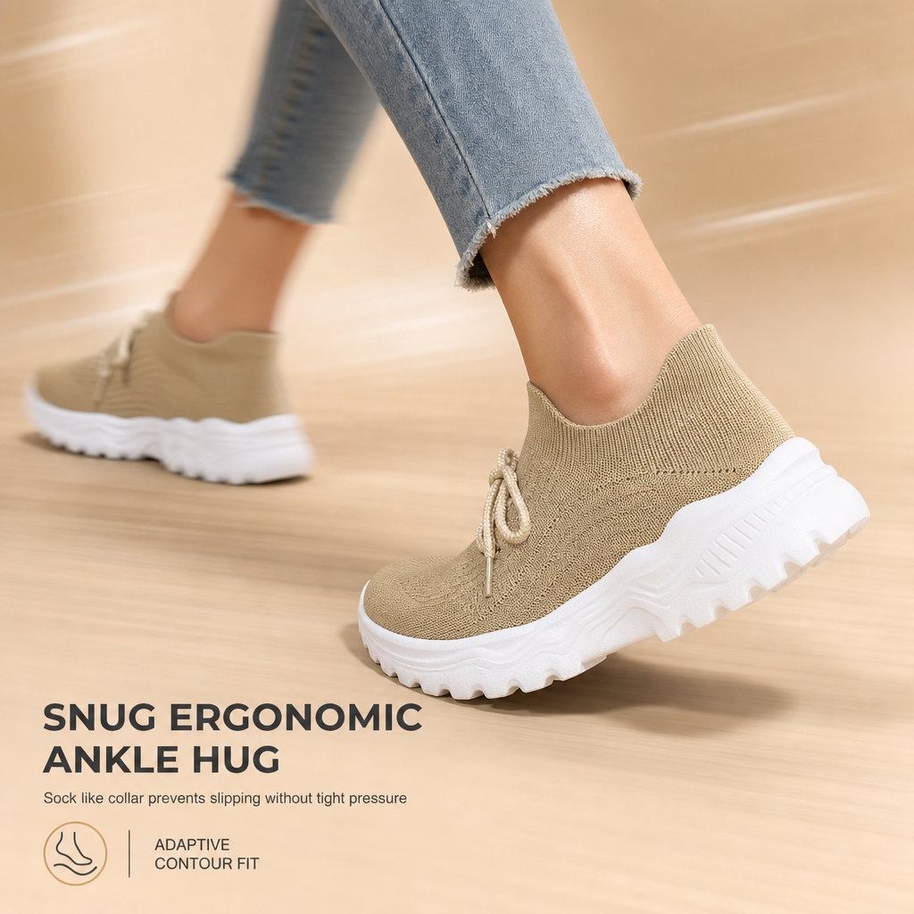👟 Slip On & Go, All-Day Ease | Women's Breathable Cushioned Sneakers