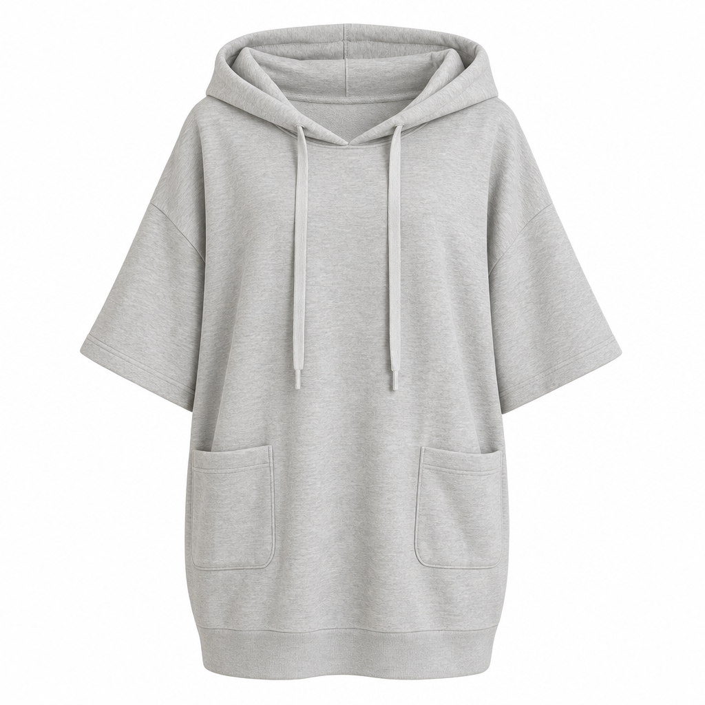 ☁️ Relaxed Comfort | Women's Oversized Hooded Knit Sweatshirt with Deep Pockets