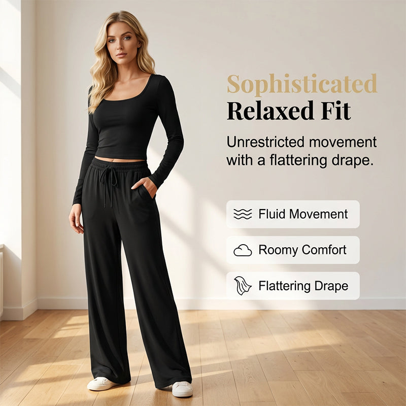 👗✨Women's Square-Neck Top & Wide-Leg Pants Set✨𝘉𝘶𝘺 𝘢𝘯𝘺 2 𝘢𝘯𝘥 𝘨𝘦𝘵 𝘢𝘯 𝘦𝘹𝘵𝘳𝘢 8% 𝘥𝘪𝘴𝘤𝘰𝘶𝘯𝘵