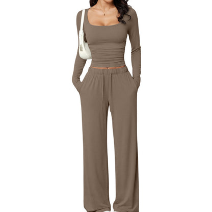 👗✨Women's Square-Neck Top & Wide-Leg Pants Set✨𝘉𝘶𝘺 𝘢𝘯𝘺 2 𝘢𝘯𝘥 𝘨𝘦𝘵 𝘢𝘯 𝘦𝘹𝘵𝘳𝘢 8% 𝘥𝘪𝘴𝘤𝘰𝘶𝘯𝘵