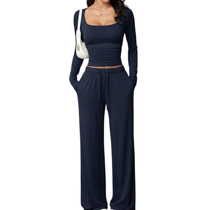 👗✨Women's Square-Neck Top & Wide-Leg Pants Set✨𝘉𝘶𝘺 𝘢𝘯𝘺 2 𝘢𝘯𝘥 𝘨𝘦𝘵 𝘢𝘯 𝘦𝘹𝘵𝘳𝘢 8% 𝘥𝘪𝘴𝘤𝘰𝘶𝘯𝘵
