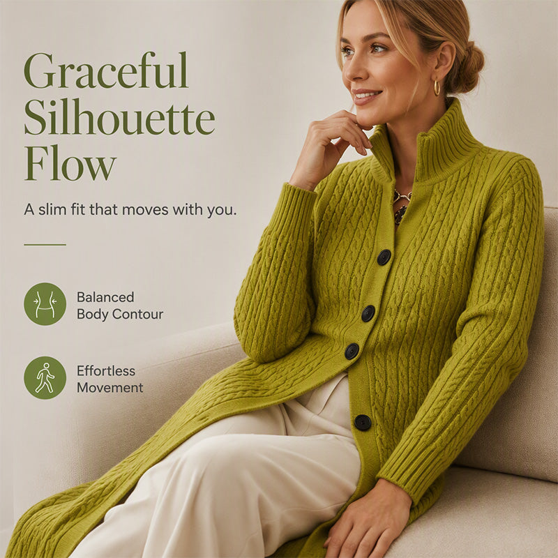 🧶 Long-Line Warmth, Flattering Texture | Women's Cable Knit Duster Cardigan ⚡ Free Shipping