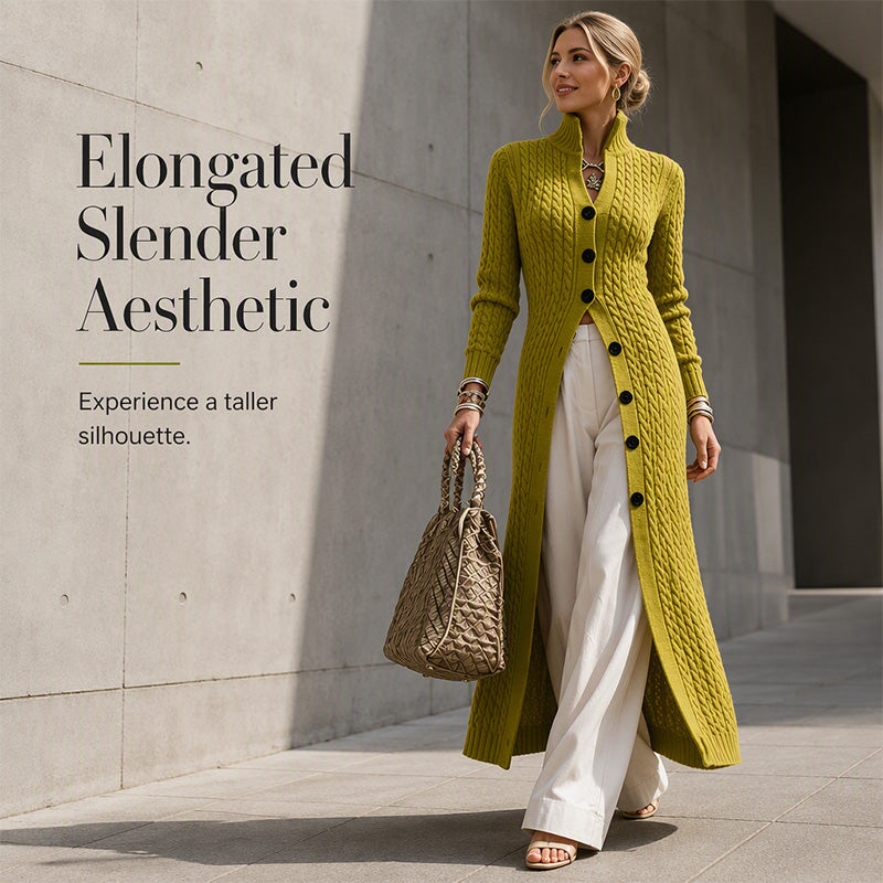 🧶 Long-Line Warmth, Flattering Texture | Women's Cable Knit Duster Cardigan ⚡ Free Shipping