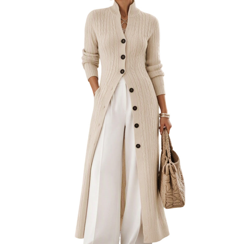 🧶 Long-Line Warmth, Flattering Texture | Women's Cable Knit Duster Cardigan ⚡ Free Shipping