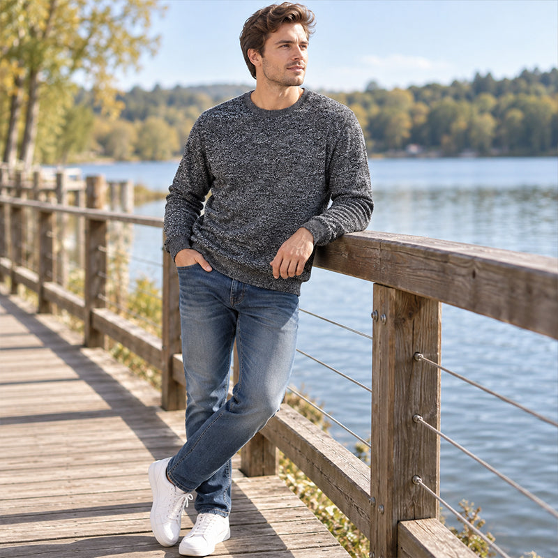 Men's Fleece Lined Crewneck Sweatshirt 