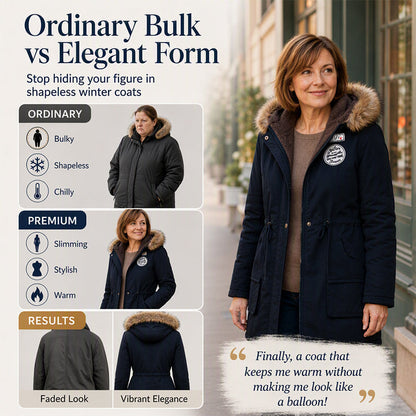 Women's Warm-Lined Hooded Parka Jacket