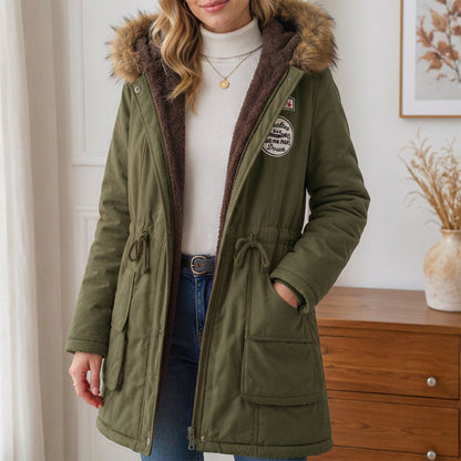 Women's Warm-Lined Hooded Parka Jacket
