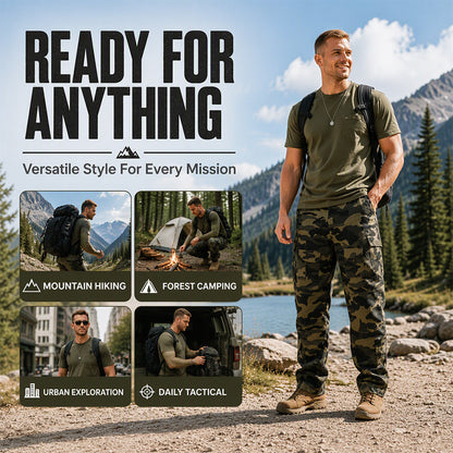 Men's Multi-Pocket Camouflage Cargo Pants