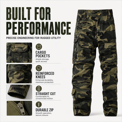 Men's Multi-Pocket Camouflage Cargo Pants