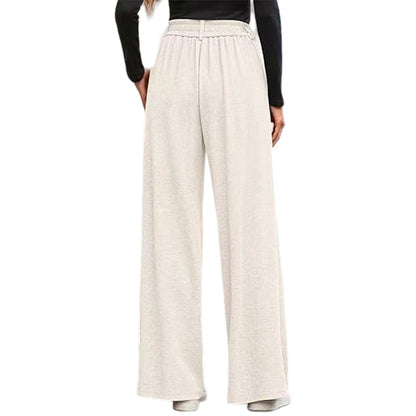 Women's High-Waist Pleated Wide-Leg Trousers