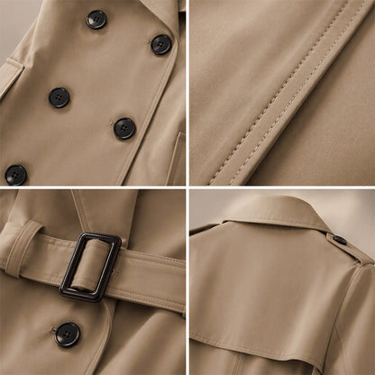 🧥 Smooth Drape, Polished Silhouette | Women's Mid-Length Trench Coat ⚡ Free Shipping