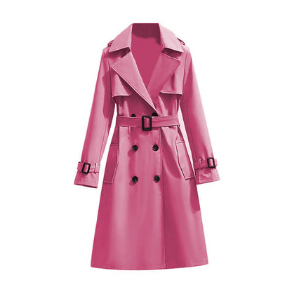 🧥 Smooth Drape, Polished Silhouette | Women's Mid-Length Trench Coat ⚡ Free Shipping