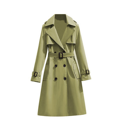 🧥 Smooth Drape, Polished Silhouette | Women's Mid-Length Trench Coat ⚡ Free Shipping