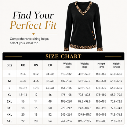 Women's V-Neck Long Sleeve Knit Top