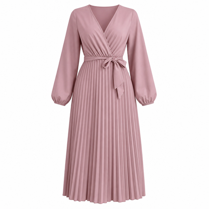 👗✨Women's Elegant Crossover V Neck Pleated Maxi Dress✨𝘉𝘶𝘺 𝘢𝘯𝘺 2 𝘢𝘯𝘥 𝘨𝘦𝘵 𝘢𝘯 𝘦𝘹𝘵𝘳𝘢 8% 𝘥𝘪𝘴𝘤𝘰𝘶𝘯𝘵