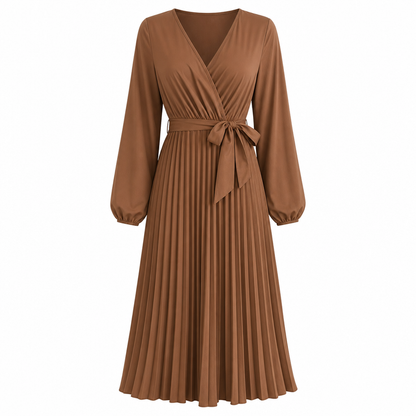 👗✨Women's Elegant Crossover V Neck Pleated Maxi Dress✨𝘉𝘶𝘺 𝘢𝘯𝘺 2 𝘢𝘯𝘥 𝘨𝘦𝘵 𝘢𝘯 𝘦𝘹𝘵𝘳𝘢 8% 𝘥𝘪𝘴𝘤𝘰𝘶𝘯𝘵