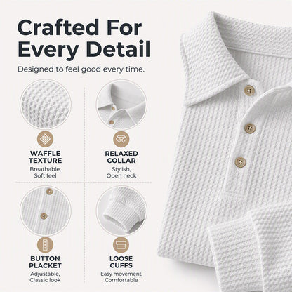 🍁Autumn Hot Sale 49% OFF🔥Women's Casual Waffle Knit Top