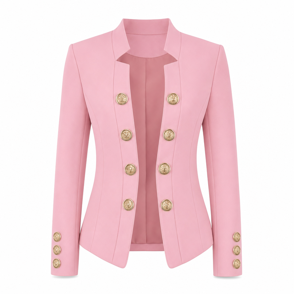 Women's Stand Collar Slim Fit Blazer