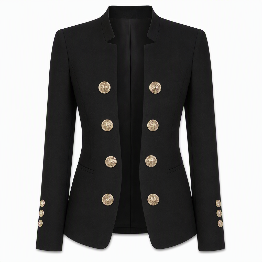 Women's Stand Collar Slim Fit Blazer
